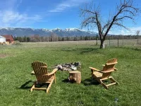 Glamping Near Glacier & Whitefish, 80 Ac, River Access, 360° Mtn Views: Tent C