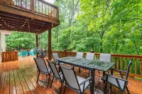 Spacious 4Br Gameroom, Fire Pit, Large Deck, Stocked Kitchen, Workstations - バルコニー