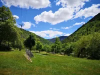 Gîte La Glycine: calm and greenery for families and pet owners.