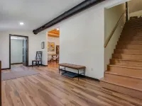 Hygge Lodge is a gorgeous lakefront gathering place for year round family fun.