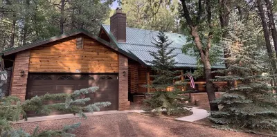 Luxury Log Cabin Living! A.C. Kid & Pet Friendly, Fishing, Hiking, Golf