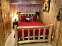 Relax in a cozy and private lake front cabin with breathtaking views!