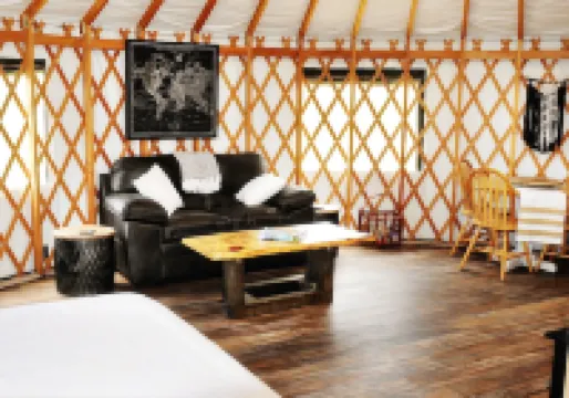 Luxury Yurt for Couples with Hot Tub on Deck