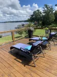Lake Sinclair retreat with Boat Dock, Waterslide and BIG Views!
