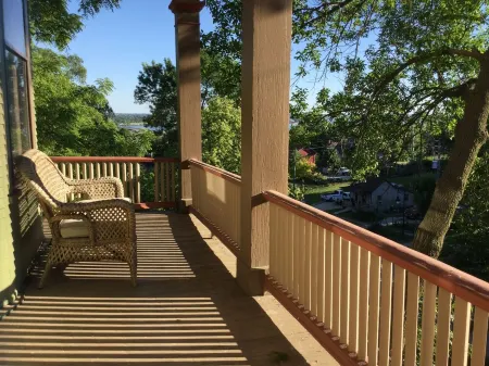 Restored 1906 3-Bedroom Townhouse Overlooking the Mississippi River Unit #1.