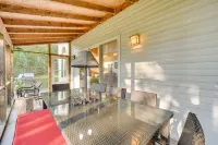 Lakefront Cabin w/ Private Dock + Beach + Fire Pit