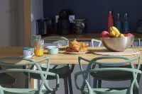 A lodge boat at Guidel-Plages marina Hotels in Guidel