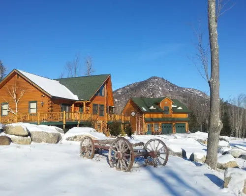 Cozy Adirondack Ski Cabin Hotels in Jay