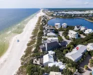 30A Gulf Side-60 Steps To Private Beach-7 Palms-Gated Community-Camp Creek Lake - Beach