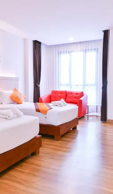 ห้องดีลักซ์ เตียงใหญ่ 1 เตียง