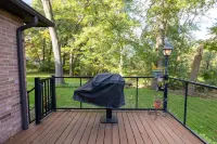 Tranquil Backyard with Koi Pond - Serene Retreat Hotels in New Buffalo Township