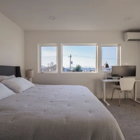 Steps to Alki Beach with Water Views Rooftop deck