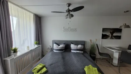 Chic 35 sqm apartment for up to 3 people with air conditioning heat exchanger