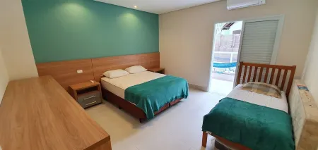 2House in Juquei 4 Suites in Condominium Private Pool 500 m Beach Sleeps 10