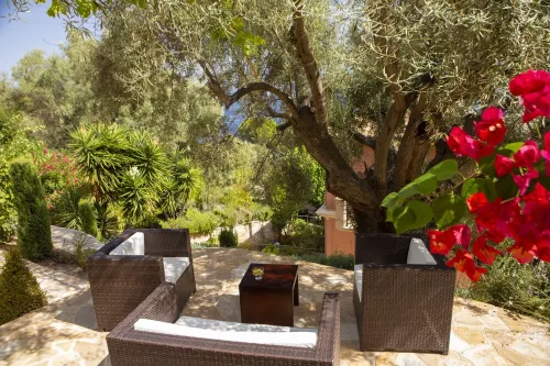 Private waterfront villa with pool and two private beaches