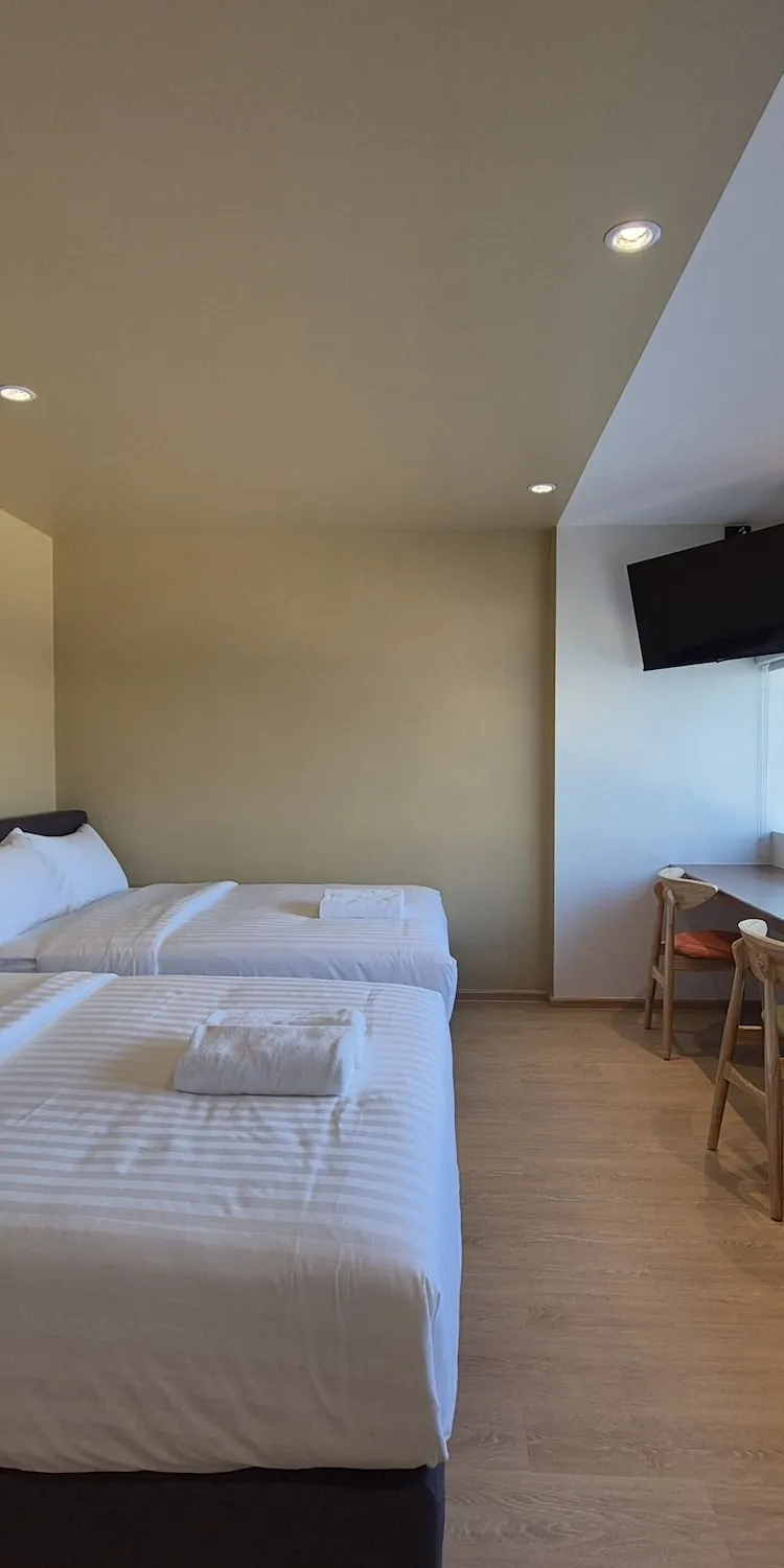 ห้องพักแบบพื้นฐานสำหรับสี่ท่าน ปลอดบุหรี่ วิวเมือง