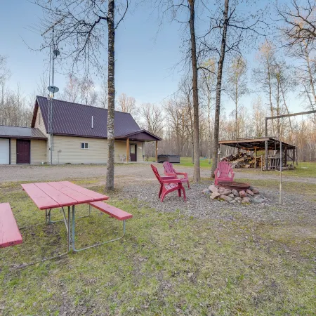 Cozy Birchwood Retreat on Utv Trail w/ Hot Tub!