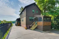 Porch and Views Queensbury Three Family Lakehouse - 3-Star