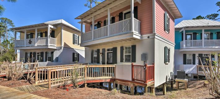 Beverly Bungalow Easy Walk to Seagrove Beach Hotels in Santa Rosa Beach