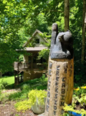 Whimsical Creekside Cabin