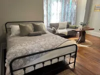 Renovated Historic 1870 Home 2 BR Suite on 1st Floor Full Amenities Firepit Deck
