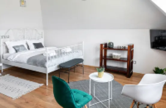 Light and bright starlit loft, 5 minutes from the center!