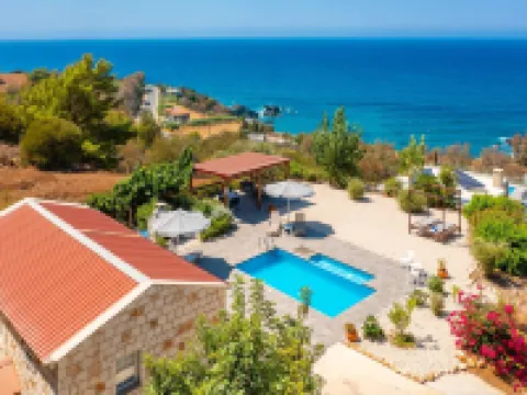 Villa Paradiso Sunset Private Pool Walk to Beach Sea Views A C Wifi - 3072 Hotels in Pomos