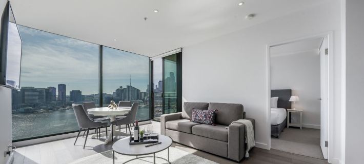 Melbourne Private Apartments - Stadium and Harbour Views Hotéis em Docklands
