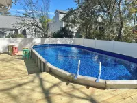Private Home in Heart of Oki with Golf Cart, Tiki, above Ground Salt Water Pool