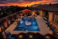 Desert Oasis  in Terra Lago Enjoy Coachella XL  Pool. Remodeled Inside Duel AC - 3-Star