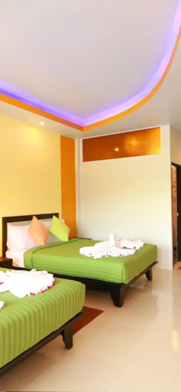 ห้องดีลักซ์พร้อมเตียงคู่ 2 เตียง