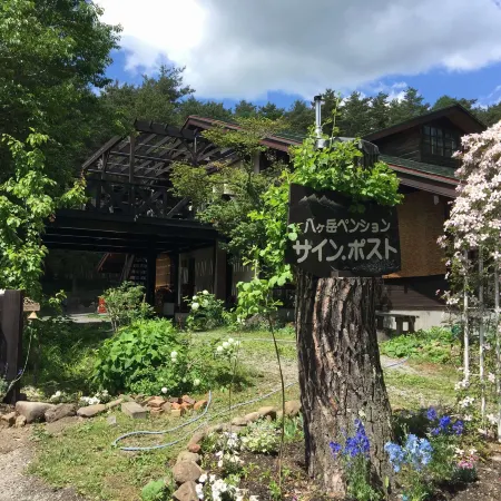 Yatsugatake Pension Sign Post