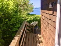 Magical Puget Sound Beachfront Cottage --Panoramic View +Kayaks, Hiking, Birds!