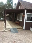 The cozy cabin, a quiet place to relax and have a pleasant time.