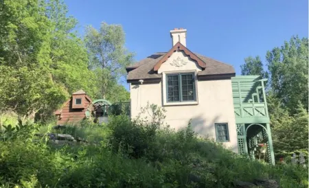 Swedish Storybook in bluffs hiking trails & stream