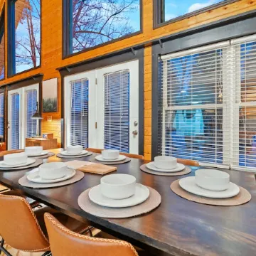 Spacious A-Frame Cabin w/ Air Hockey, Fire Pit, Huge Deck
