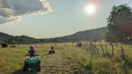 Rv boondocking spot on our 165 acre farm with salmon river!