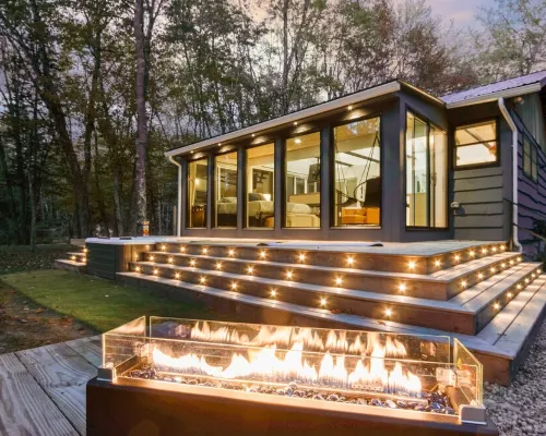 Lux Designer Private Waterfront Crooked River Sebago - Glass Walls - Huge Yard Hotels in Casco