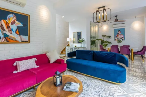 Villa Venus - 2bhk w Pvt Pool 10 Mins From Beach Hotels in Chapora