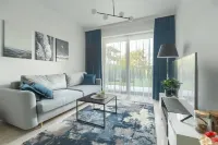 Ground floor apartment with a garden in Niechorze Hoteles en Niechorze