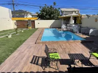 5-bedroom house in condominium, comfort, air conditioning, 55" SmartTV, Wi-Fi, pool, lagoon, beach. - 泳池