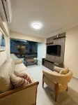 Beachfront Apartment in Martim de Sá Beach, Caraguatatuba, for up to 8 people.