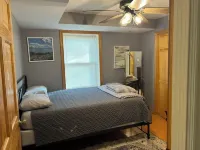 Steps away from the main beach/pool in the Hideout Hotels in Salem Township