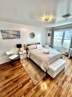 5 Mins to Newark Ewr Int Airport. NYC. Manhattan. Times Square. Parking. Laundry