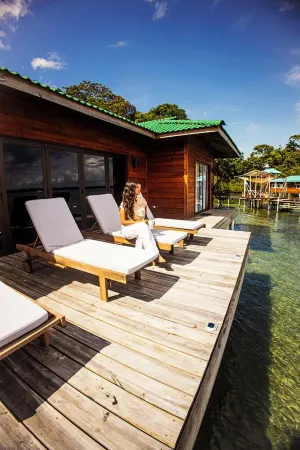 Beautiful 2 Bedroom-2 Bathroom OverWater Villa in Bastimentos, AC & Wifi Отели в г. Бастименто