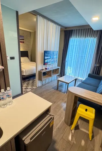 ห้องเตียงแฝดพร้อมลานระเบียง