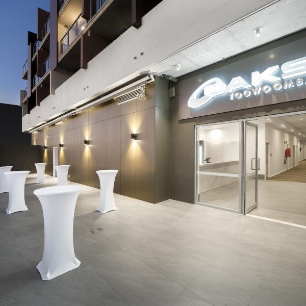 Modern hotel entrance accommodation in Toowoomba, Queensland