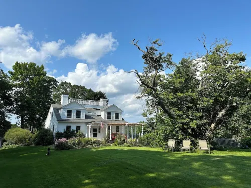 Historic intown waterfront w/PRIVATE dock & pool on 8.5 acres.