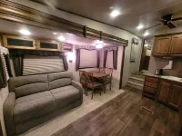 Private Rustic Creekside RV+15 Min Drive to Beach Fenced Parking Lot Hotels in Wright
