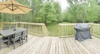 Secluded in the woods. No neighbors in sight.